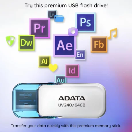 Stick de Memorie 64GB, USB 2.0 - Adata (AUV240-64G-RRD) - Red