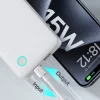 Acumulator Extern USB, Type-C, 15W, 10000mAh + Cable Type-C, 30cm - Baseus Airpow Lite (P10067500213-00) - White