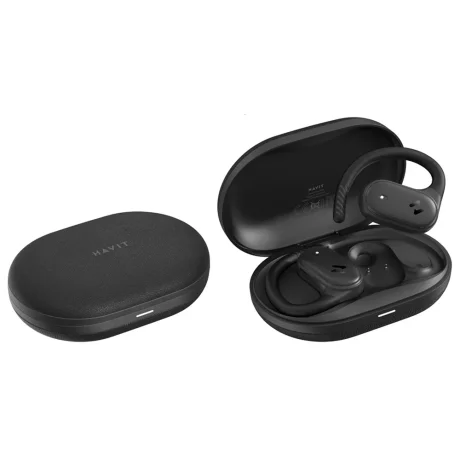Casti fara Fir Open-Ear, Bluetooth 5.4, TWS, ENC, IPX5, Type-C, 1000mAh, Havit Life App - Havit (OWS915) - Black