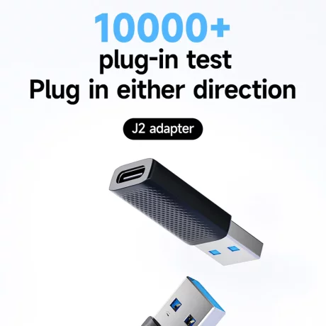 Adaptor Fast Charging, Type-C to USB 3.0, Data Transmission, 5Gbps - Acefast (J2) - Black