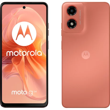 Telefon mobil Motorola Moto g04, Dual SIM, 8GB RAM, 128GB, Sunrise Orange