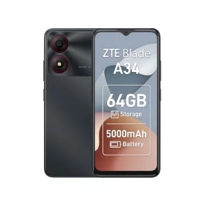 Telefon mobil ZTE Blade A34, Dual SIM, 2GB RAM, 64GB, 4G, Grey