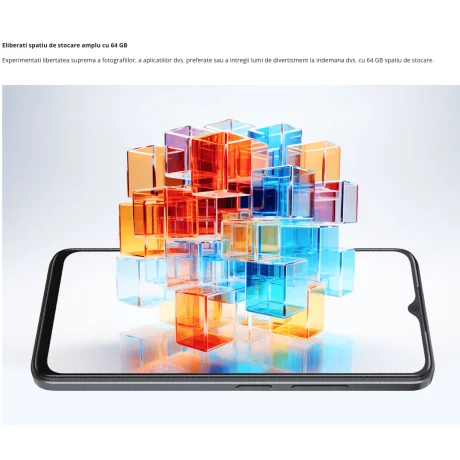 Telefon mobil ZTE Blade A34, Dual SIM, 2GB RAM, 64GB, 4G, Grey