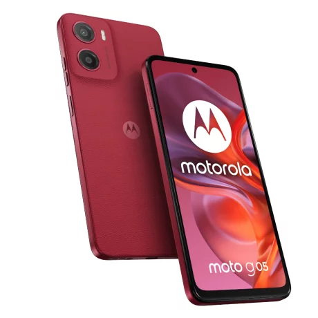 Telefon mobil Motorola moto g05, Dual SIM, 128GB, 4GB RAM, 5200 mAh, Plum Red