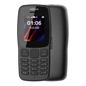 Telefon mobil Nokia 106 (2018), Dual SIM, Negru