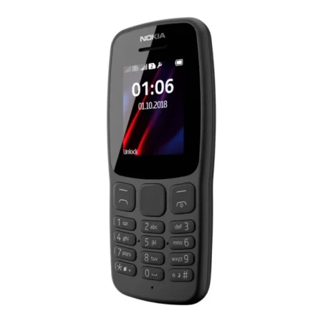 Telefon mobil Nokia 106 (2018), Dual SIM, Negru
