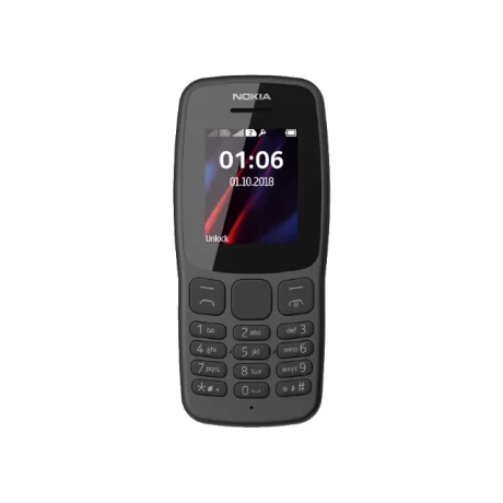 Telefon mobil Nokia 106 (2018), Dual SIM, Negru