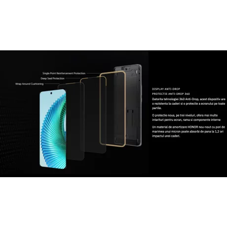 Telefon mobil Honor Magic6 Lite, 8GB RAM, 256GB, 5G, Emerald Green