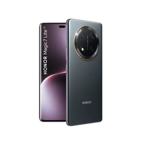 Telefon mobil HONOR Magic7 Lite, Dual SIM, 8GB RAM, 512GB, Titanium Black