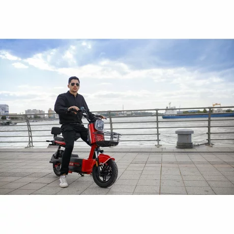 Scuter Electric RDB ROMA, 600W, fara permis, 25km/h, rosu