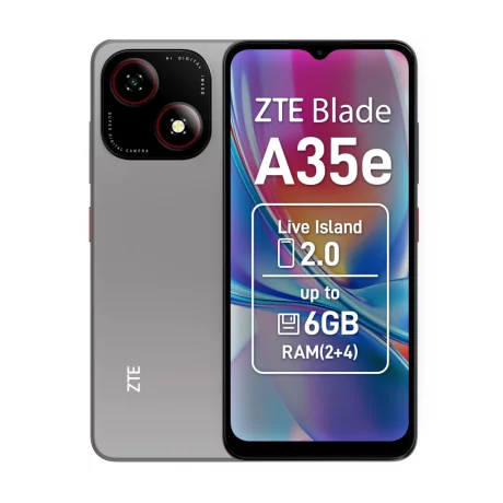 Telefon mobil ZTE Blade A35e, Dual SIM, 2GB, 64GB, 4G, Gri