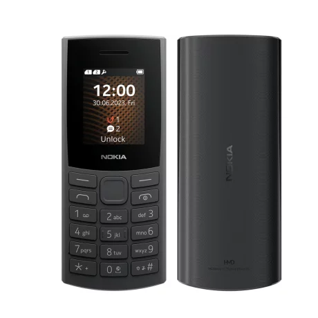 Telefon mobil Nokia 105 4G (2024) editia a 2-a, dual SIM, gri inchis
