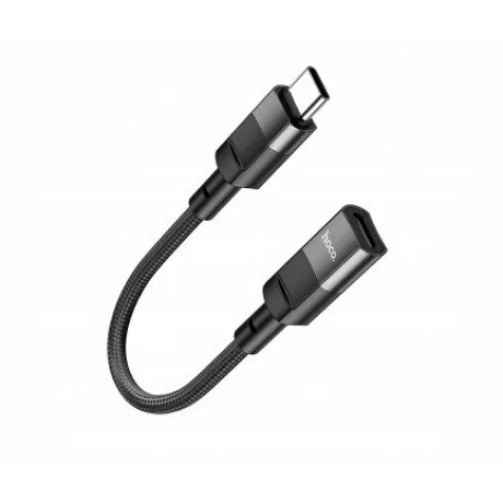 Adaptor Date si Incarcare Lightning - USB-C HOCO U107 0.1m Negru