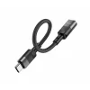 Adaptor Date si Incarcare Lightning - USB-C HOCO U107 0.1m Negru