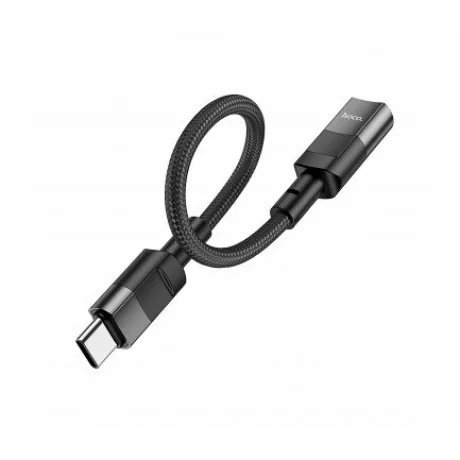 Adaptor Date si Incarcare Lightning - USB-C HOCO U107 0.1m Negru