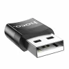 Adaptor OTG Type-C la USB-A 2A - Hoco (UA17) Negru