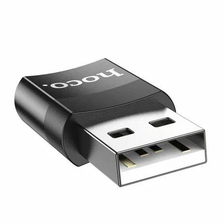 Adaptor OTG Type-C la USB-A 2A - Hoco (UA17) Negru