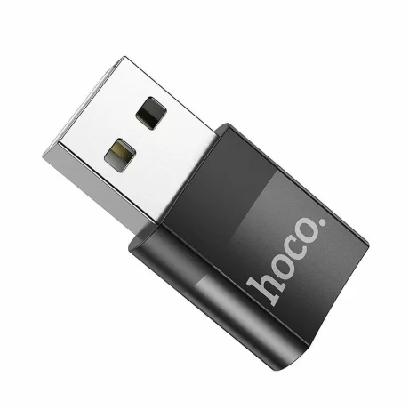 Adaptor OTG Type-C la USB-A 2A - Hoco (UA17) Negru