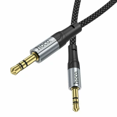 Cablu audio Hoco UPA26 AUX Jack 3.5 mm la  Jack 3.5 mm, 1 m, negru