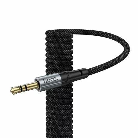 Cablu audio Hoco UPA33 AUX Jack 3.5 mm la  Jack 3.5 mm, 1.5 m, negru