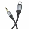 Cablu Hoco UPA32B AUX Jack 3,5 mm (masculin) USB C (masculin) 1 m negru