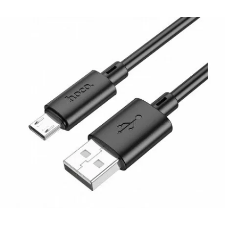 Cablu Date si Incarcare USB la microUSB HOCO X88 18W 1m Negru