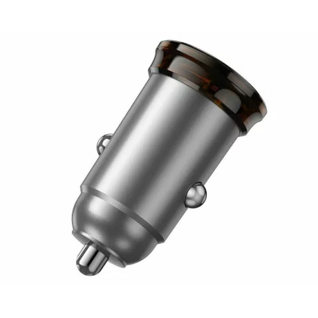 Incarcator Auto Fast Charge Hoco NZ16 Type C 30W Metal Grey