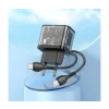 Incarcator Retea Fast Charge cu Cablu USB-C HOCO N34 20W 3A 1 x USB-A - 1 x USB-C transparent