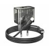 Incarcator Retea Fast Charge cu Cablu USB-C HOCO N34 20W 3A 1 x USB-A - 1 x USB-C transparent