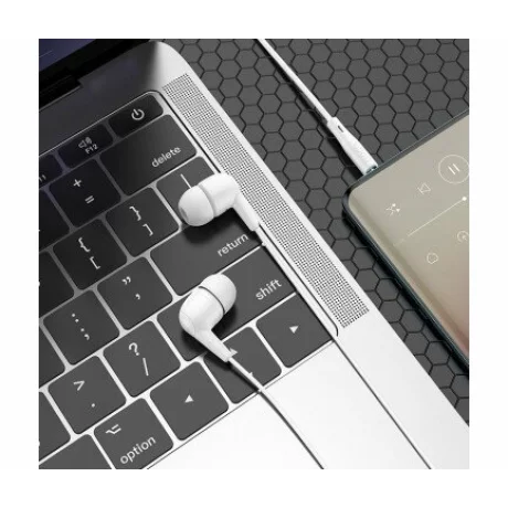 Casti cu microfon Hoco M97 1.2 m alb