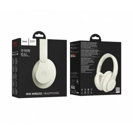 Casti wireless Bluetooth Hoco W45 Alb