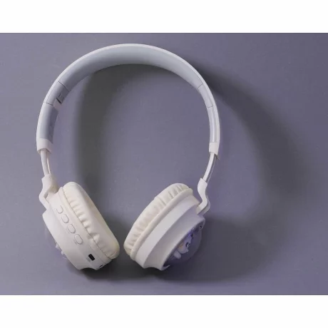 Casti wireless pentru copii Hoco W50 Cute Cat Alb