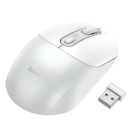 Mouse Wireless Hoco GM28 2.4G Alb