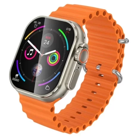 SmartWatch Hoco Y23 Ultra, Sport, BT 5.3, functie de apel, 300mAh, Multilanguage, Auriu Titanium