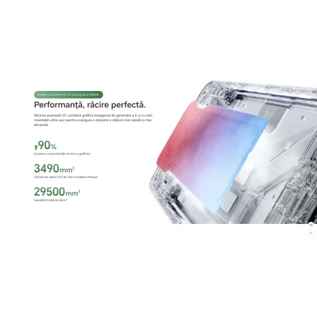 Telefon mobil HONOR Magic 8 Lite, Dual SIM, 8GB RAM, 256GB, Forest Green